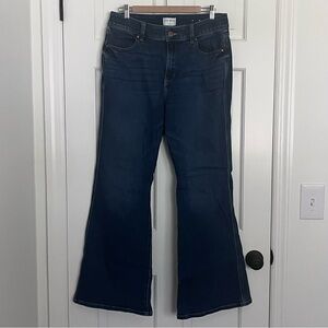 Lane Bryant Dark Wash Flared Blue Jeans - Size 16